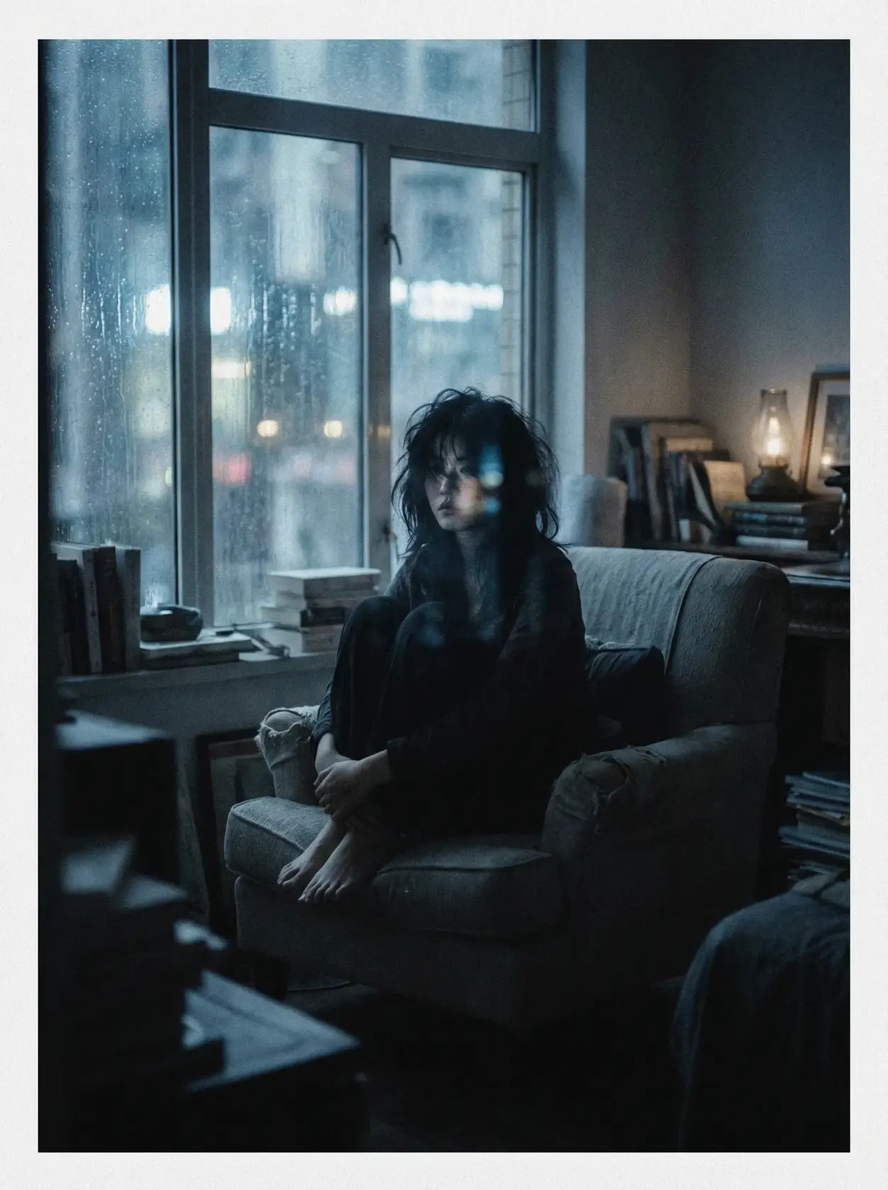 文艺电影《雨窗》海报 - 国产视频